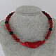Choker necklace made of howlite and shungite stones ' Red and black. Chokers. Magic box. My Livemaster. Фото №6