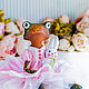 ❤❤❤ Лягушка принцесса, жаба, подарок на день рождения любимой девушке. Куклы и пупсы. ❤❤❤КУКЛЫ❤БРОШИ❤ИГРУШКИ❤ Марина Эберт. Ярмарка Мастеров.  Фото №4