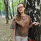 Валяный укороченный свитерок  "Теплый беж" Продано, Свитеры, Москва,  Фото №1