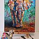 Order Elephant oil painting Buy a painting as a gift African Elephant. Vladyart. Livemaster. . Pictures Фото №3