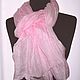 Pink Scarf Stole Women's Silk Long Pressed Stole, Scarves, Tver,  Фото №1