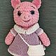 Вязаная игрушка, Вязаные игрушки. Нюша плюшевая. Хрюша-плюша, Амигуруми куклы и игрушки, Ивантеевка,  Фото №1