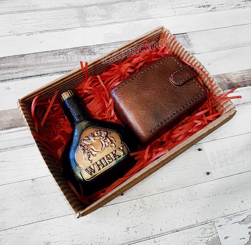 Whiskey and purse handmade soap set for men as a gift buy, Soap, Moscow,  Фото №1