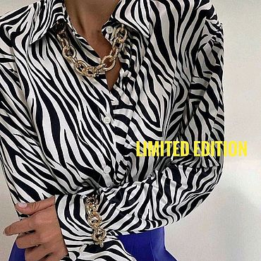 Одежда ручной работы. Ярмарка Мастеров - ручная работа Блузка " Safari" Limited Edition в Офис и на Выход. Handmade.