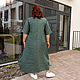 Linen dress  eucalyptus colour. Dresses. NATALINI. My Livemaster. Фото №4