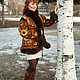 Куртка Подсолнухи из павловопосадского платка. Куртки. AFashion. Ярмарка Мастеров.  Фото №5