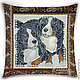 Order Decorative pillow 'Berne Sennenhund'. Handmade studio - Anna Aleskovskaya. Livemaster. . Pillow Фото №3