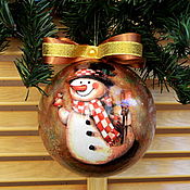 Сувениры и подарки handmade. Livemaster - original item Vintage Christmas tree toy New Year`s ball on the Christmas tree 