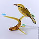 Composition - one Oriole on branch. Figurines. In Glass. Online shopping on My Livemaster.  Фото №2