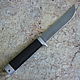 Knife 'Shinobi' TANTO 95h18 hornbeam notch. Knives. Artesaos e Fortuna. Online shopping on My Livemaster.  Фото №2