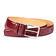 Red Belt Men Women Belts Italian leather, Straps, Riga,  Фото №1