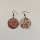 Earrings with roses, Earrings, Moscow,  Фото №1