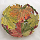 Autumn maple - plate d24 cm. Plates. Elena Zaychenko - Lenzay Ceramics. My Livemaster. Фото №4