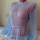 Openwork sweater 'Gentle cloud' handmade. Sweaters. hand knitting from Galina Akhmedova. My Livemaster. Фото №4