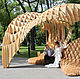 Polygonal gazebo - bench, Garden furniture, Tyumen,  Фото №1