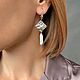 Серьги классические с подвесками из жемчуга. Серьги классические. Storm Jewellery. Ярмарка Мастеров.  Фото №4
