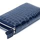 Заказать Клатч из кожи крокодила на двух молниях IMA0002VC45. CrocShop товары из экзотической кожи. Ярмарка Мастеров. . Клатчи Фото №3