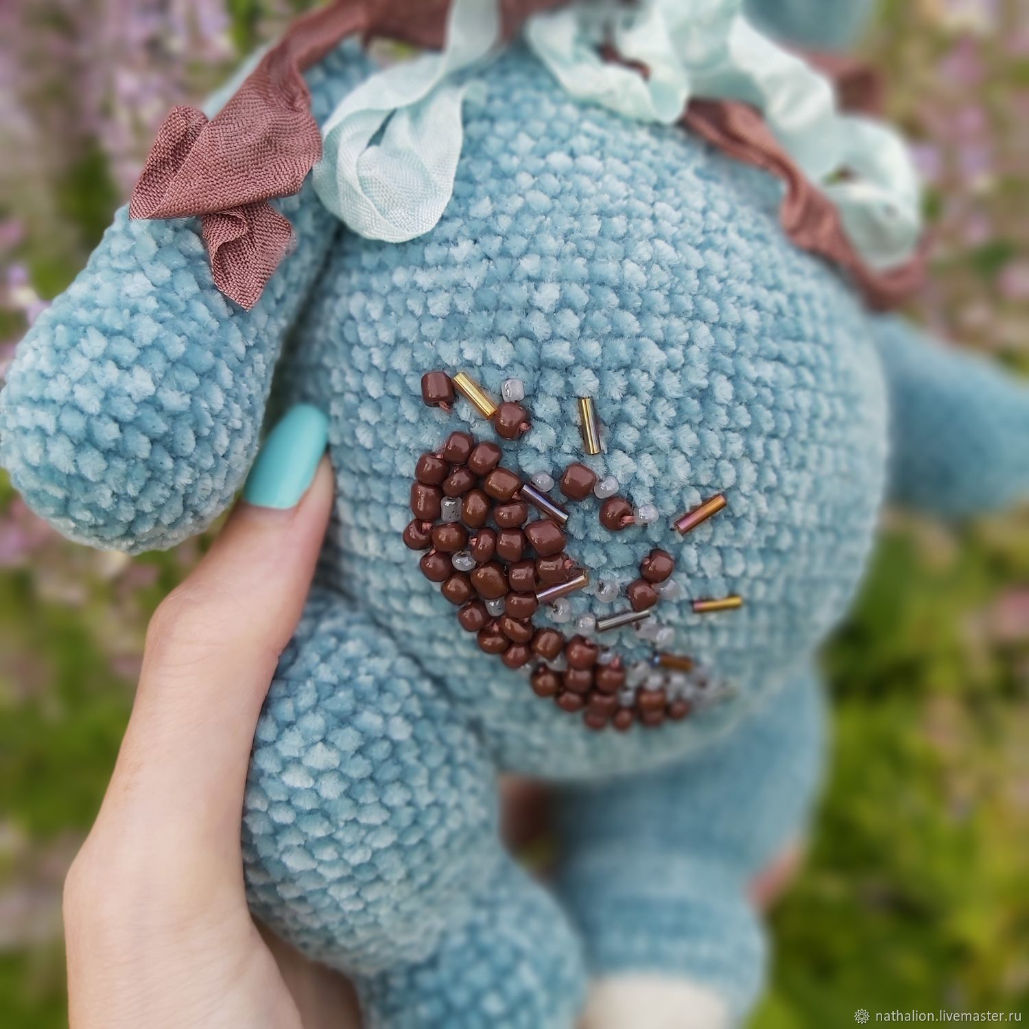 Вязаная игрушка Велюровый Мишка – заказать на Ярмарке Мастеров ...