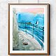 'Life inside the lighthouse' watercolor painting (landscape, sea), Pictures, Korsakov,  Фото №1
