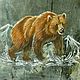 Медведь  Магнит из натурального камня  Яшма роспись по камню, Магниты, Змеиногорск,  Фото №1