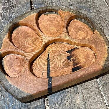 Посуда ручной работы. Ярмарка Мастеров - ручная работа Менажница. Handmade.