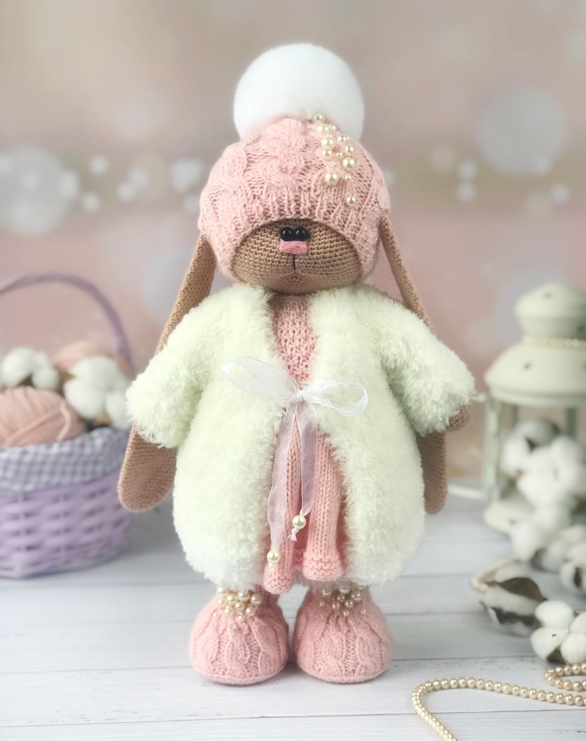 Зайка в шубе в интернет-магазине Ярмарка Мастеров по цене 5900 ...