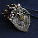 Pendant with labradorite Flight of the owl, Pendant, Moscow,  Фото №1