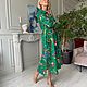 Романтичное платье из льняной вискозы EGGDRESS IN LOVE WITH GREEN. Платья. EGGDRESS (Eggdress). Ярмарка Мастеров.  Фото №6
