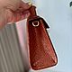 Заказать Сумка из кожи питона медного цвета с металлическим оттенком. Chic bags. Ярмарка Мастеров. . Классическая сумка Фото №3