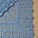 Шаль крючком голубая-Платок крючком-Шаль вязаная. Шали. Multi Color Crochet (voronkova-olga). Ярмарка Мастеров.  Фото №6