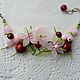 jewelry set for girls 'cherry orchard'. Gift for newborn. inspiration. Online shopping on My Livemaster.  Фото №2