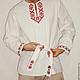 Russian shirt with embroidery 'Radomir', People\\\'s shirts, Starominskaya,  Фото №1