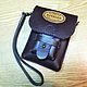 The LUNCH - 4 (koberna knop) Leather handbag on a belt.Manual firmware, Classic Bag, Krasnoyarsk,  Фото №1