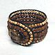 Cuff bracelet with rudraksha beads. Cuff bracelet. zara-troeglazova. Online shopping on My Livemaster.  Фото №2