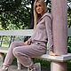 A cashmere suit zip hooded Pink powder, Suits, Moscow,  Фото №1
