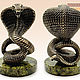 Фигурка Змея кобра на змеевике, Новогодние сувениры, Санкт-Петербург,  Фото №1