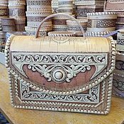 Сумки и аксессуары handmade. Livemaster - original item Birch bark bag carved. Summer handbag. Shoulder bag. Handmade.