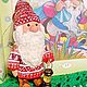 Ёлочная игрушка из ваты Гном с фонариком Новогодний сувенир, Елочные игрушки, Санкт-Петербург,  Фото №1