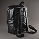 Order Men's leather backpack 'Copper' (Black). DragonBags - Men's accessories. Livemaster. . Men\\\'s backpack Фото №3