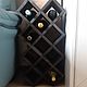 Wine shelf-honeycomb rack for 14 bottles. For wine, champagne. Shelves. Color Wood. My Livemaster. Фото №5