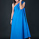 Summer, linen one-shoulder dress-DR0236LE. Dresses. EUG fashion. Online shopping on My Livemaster.  Фото №2