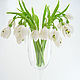 Snowdrops from polymer clay, Bouquets, Zarechny,  Фото №1