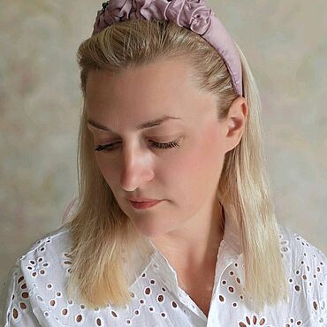 Украшения ручной работы. Ярмарка Мастеров - ручная работа Ободок с вышивкой. Handmade.