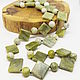 Long Beads of Bronislaw (jadeite, ophite) 67 cm. Beads2. Selberiya shop. My Livemaster. Фото №6