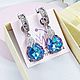 Серьги с кристаллами Swarovski, Серьги классические, Краснодар,  Фото №1