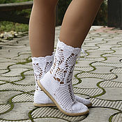 Обувь ручной работы handmade. Livemaster - original item Ankle boots summer, 