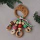 A gift for the birth of baby Snail (rattle and plate). Gift for newborn. Мастерская Зорькиной Елены | грызунки, погремушки, слингобусы. Online shopping on My Livemaster.  Фото №2