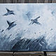 Заказать "Птицы в поле" 140х70 см картина для интерьера в стиле лофт. ArtGeo Gallery. Ярмарка Мастеров. . Картины Фото №3