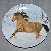 Посуда handmade. Livemaster - original item Plate decorative HORSE galloping. Beautiful. OTL.!. Handmade.