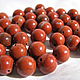 Jasper red 10 mm smooth ball, Beads1, Dolgoprudny,  Фото №1